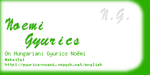noemi gyurics business card